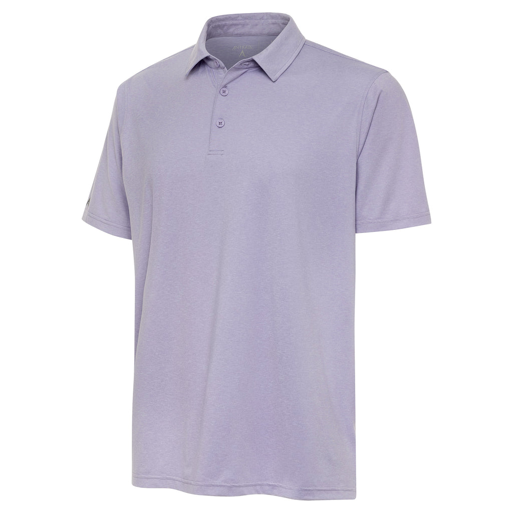 Mens Antigua Par 3 Short Sleeve Polo Violet Tulip Heather