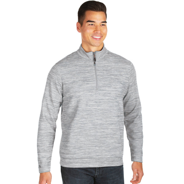 Mens Antigua Chalet Pullover Grey Heather/Charcoal