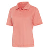 Ladies Antigua Feature Short Sleeve Polo Desert Sun